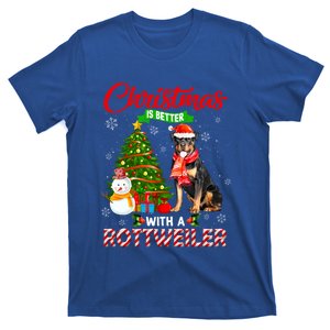 Christmas Is Better With A Rottweiler Santa Christmas Light Meaningful Gift T-Shirt