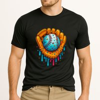 Cool Ice Cream Drip Baseball Glove Cooling Performance Crew T-Shirt
