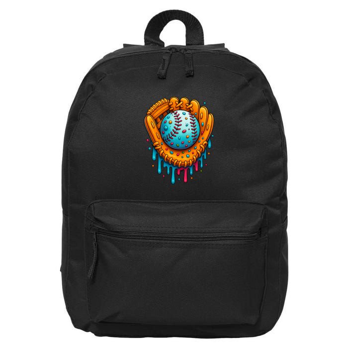Cool Ice Cream Drip Baseball Glove 16 in Basic Backpack