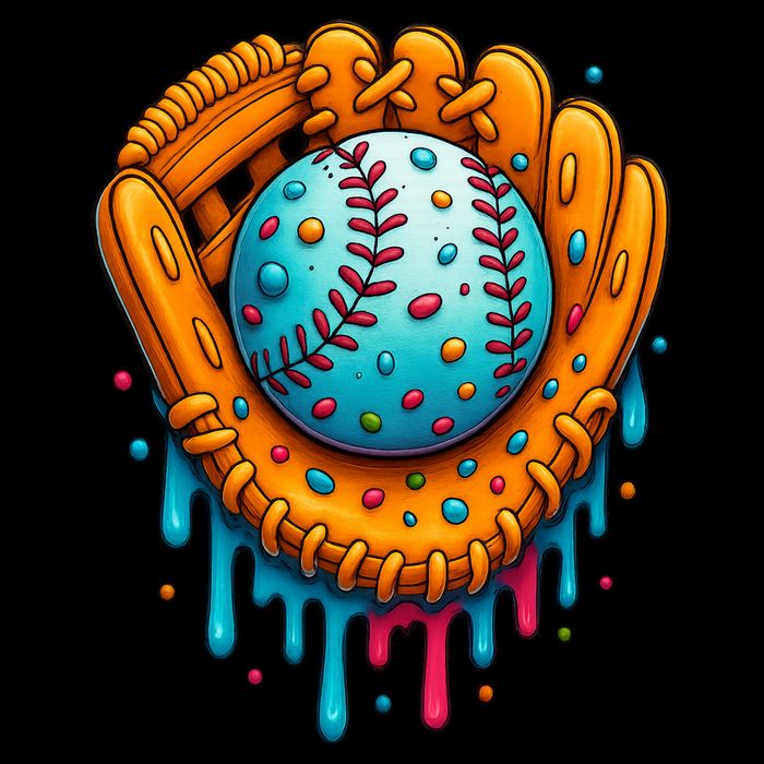 Cool Ice Cream Drip Baseball Glove 16 in Basic Backpack