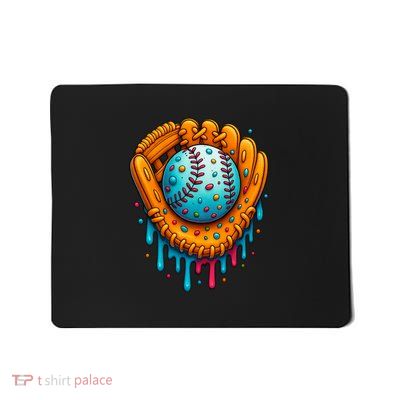 Cool Ice Cream Drip Baseball Glove Mousepad