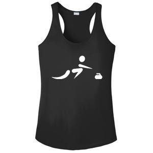 Curling Icon Ladies PosiCharge Competitor Racerback Tank