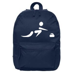 Curling Icon 16 in Basic Backpack