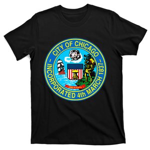 Chicago Illinois City Seal I Love Chicago Illinoisan T-Shirt