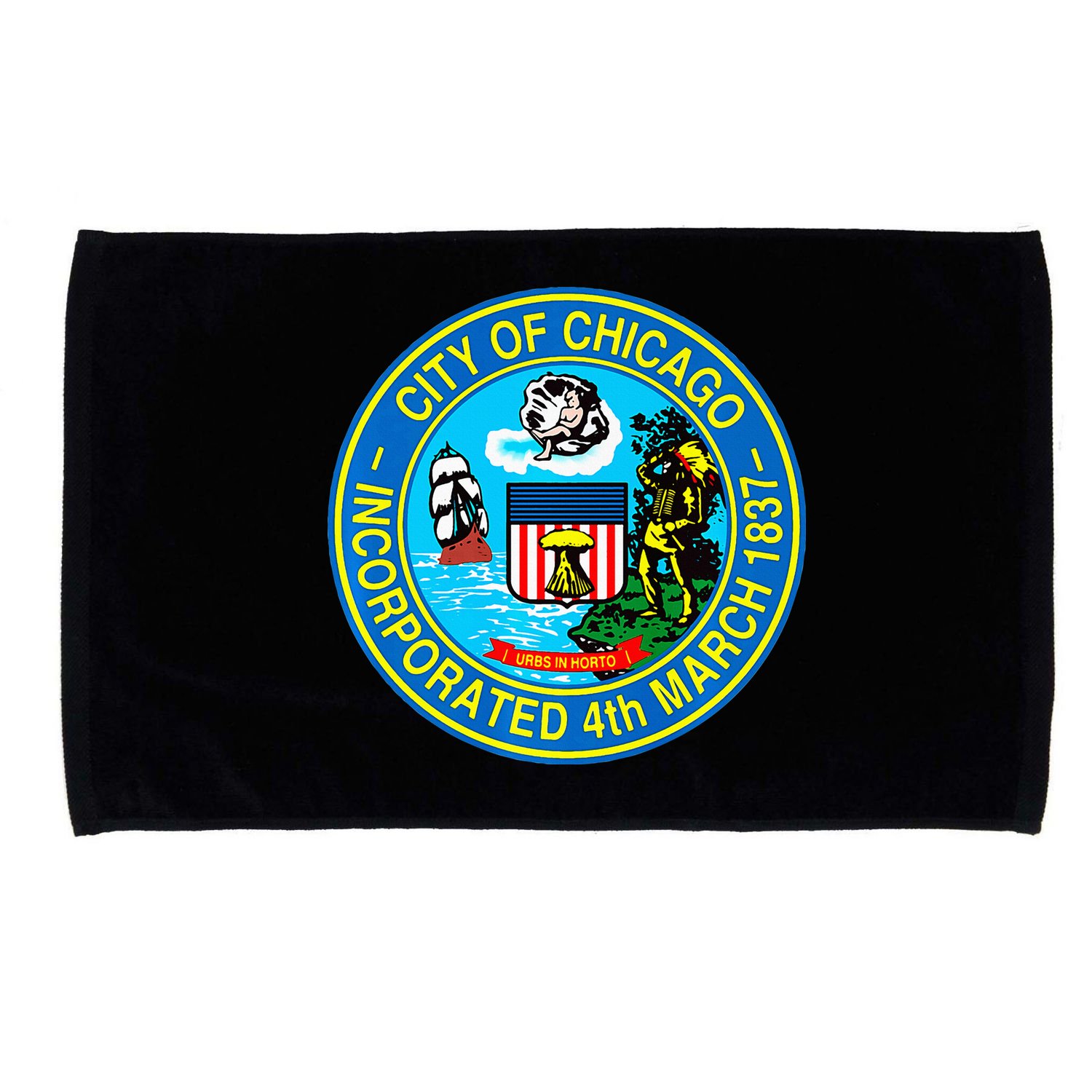 Chicago Illinois City Seal I Love Chicago Illinoisan Microfiber Hand Towel