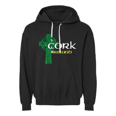 Cork Ireland County Celtic Gaelic Football And Hurling Garment-Dyed Fleece Hoodie