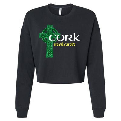 Cork Ireland County Celtic Gaelic Football And Hurling Cropped Pullover Crew