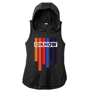 Color Idkhows Ladies PosiCharge Tri-Blend Wicking Draft Hoodie Tank