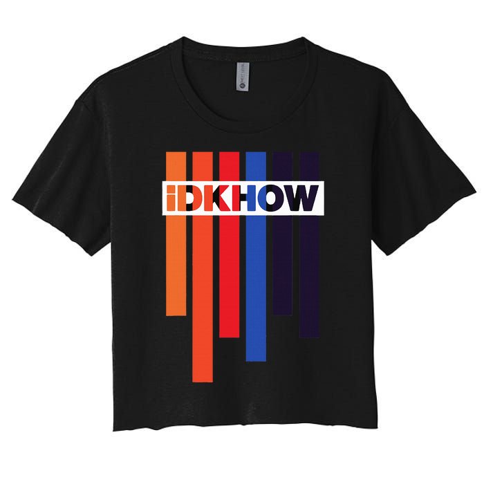 Color Idkhows Women's Crop Top Tee