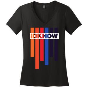 Color Idkhows Women's V-Neck T-Shirt