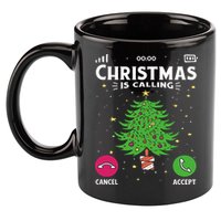 Christmas Is Calling Funny 11oz C Handle Ceramic Mug