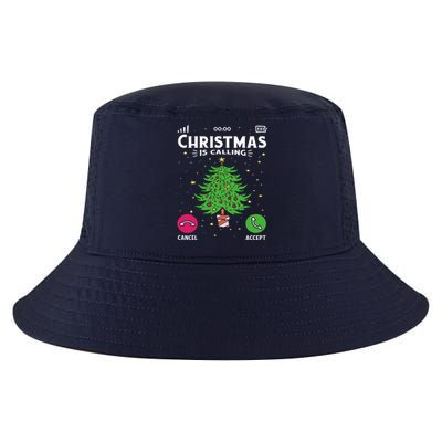 Christmas Is Calling Funny Cool Comfort Performance Bucket Hat