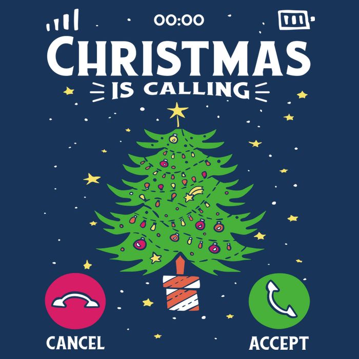 Christmas Is Calling Funny Tall T-Shirt