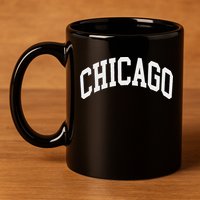Chicago Illinois 11oz C Handle Ceramic Mug