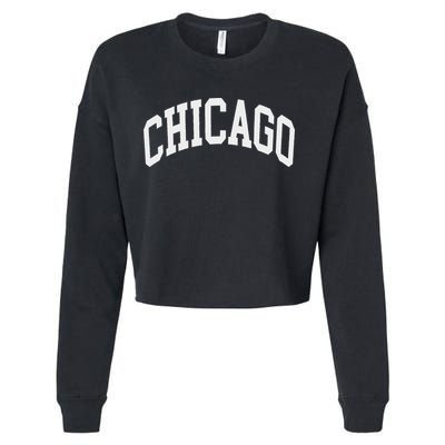 Chicago Illinois Cropped Pullover Crew