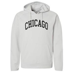 Chicago Illinois Performance Fleece Hoodie