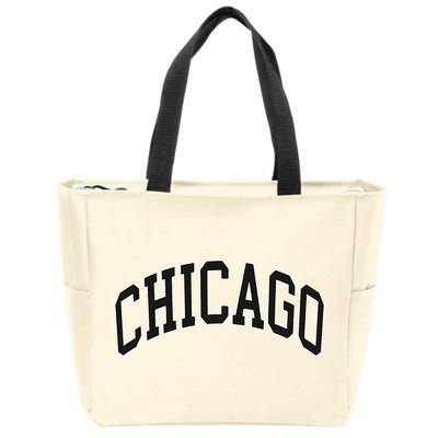 Chicago Illinois Zip Tote Bag