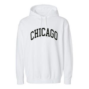 Chicago Illinois Garment-Dyed Fleece Hoodie