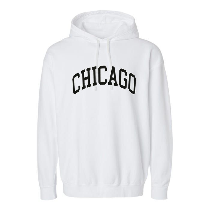 Chicago Illinois Garment-Dyed Fleece Hoodie