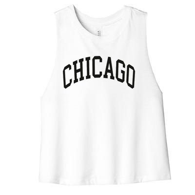 Chicago Illinois Women's Racerback Cropped Tank