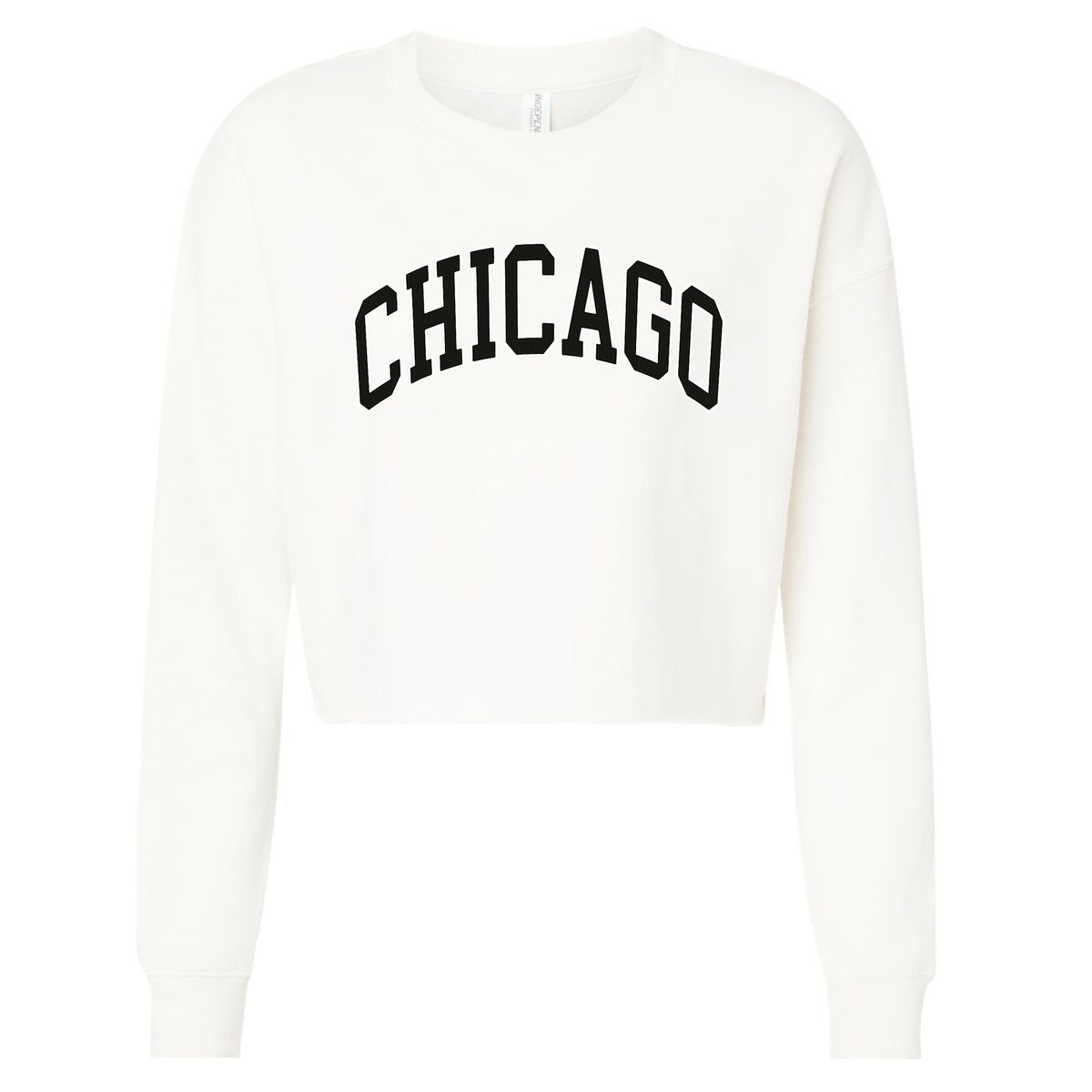Chicago Illinois Cropped Pullover Crew