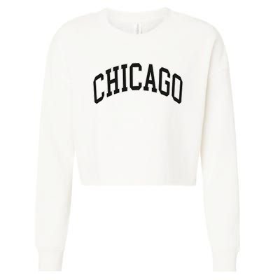 Chicago Illinois Cropped Pullover Crew