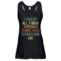 Christian I Can Do All Things Through Christ Love Jesus Ladies Essential Flowy Tank