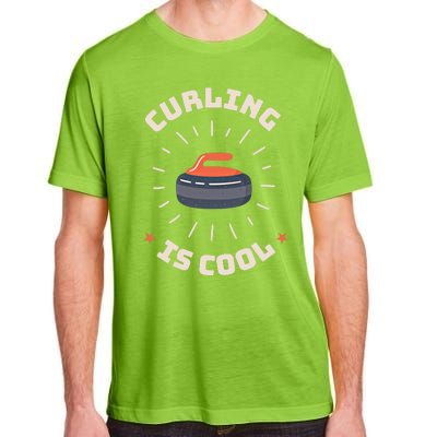 Curling Is Cool Game Teams Tournats Player Curling Cute Gift Adult ChromaSoft Performance T-Shirt