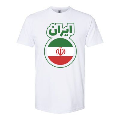 Cool Iran Country Flag Arabic Word Softstyle® CVC T-Shirt