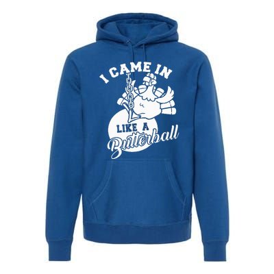 Cute I Came In Like A Butterball Thanksgiving Turkey Costume Premium Hoodie