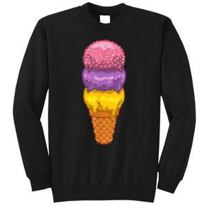 Cute Ice Cream Cone Art For Men Women Kids Ice Cream Lovers Sweatshirt