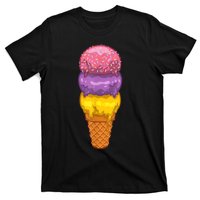 Cute Ice Cream Cone Art For Men Women Kids Ice Cream Lovers T-Shirt