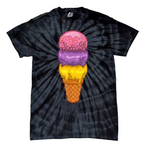 Cute Ice Cream Cone Art For Men Women Kids Ice Cream Lovers Tie-Dye T-Shirt