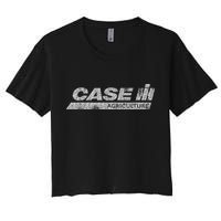 CASE IH - Case IH Distressed Logo Women's Crop Top Tee