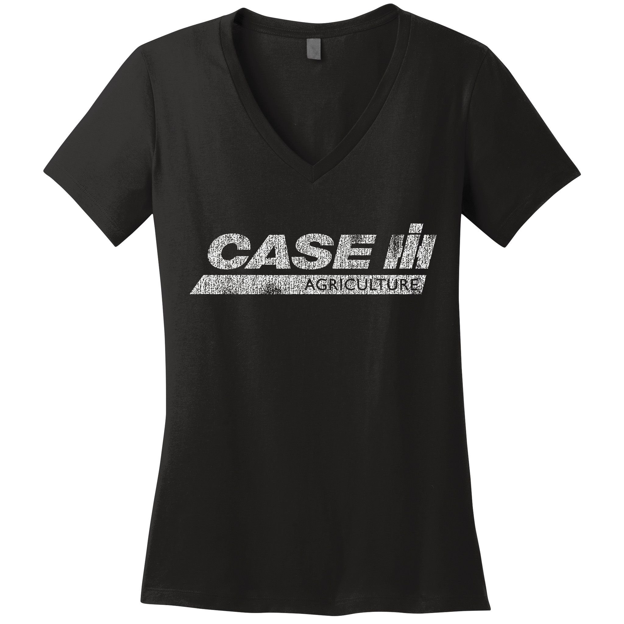 CASE IH - Case IH Distressed Logo Women's V-Neck T-Shirt