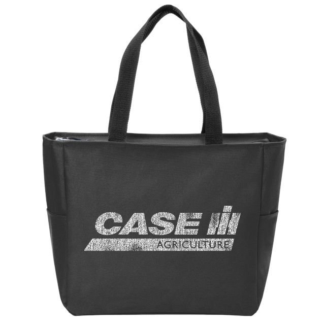 CASE IH - Case IH Distressed Logo Zip Tote Bag