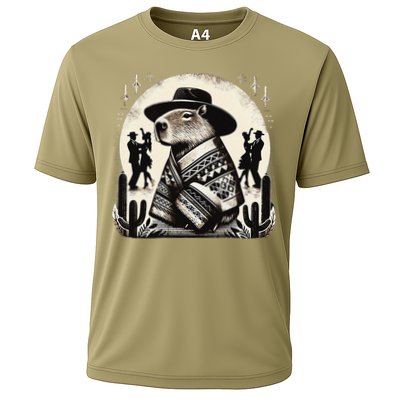 Capybara In Cowboy Hat And Poncho Dance Mexico Performance Shirt