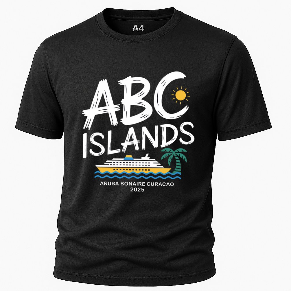 Caribbean Islands Cruise 2025 Vacation Aruba Bonaire Curacao Gift Cooling Performance Crew T-Shirt