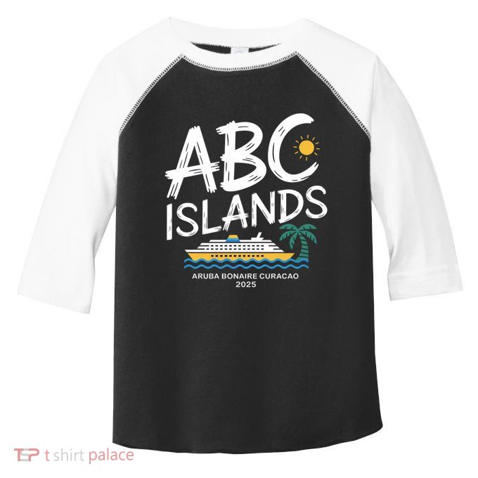 Caribbean Islands Cruise 2025 Vacation Aruba Bonaire Curacao Gift Toddler Fine Jersey T-Shirt