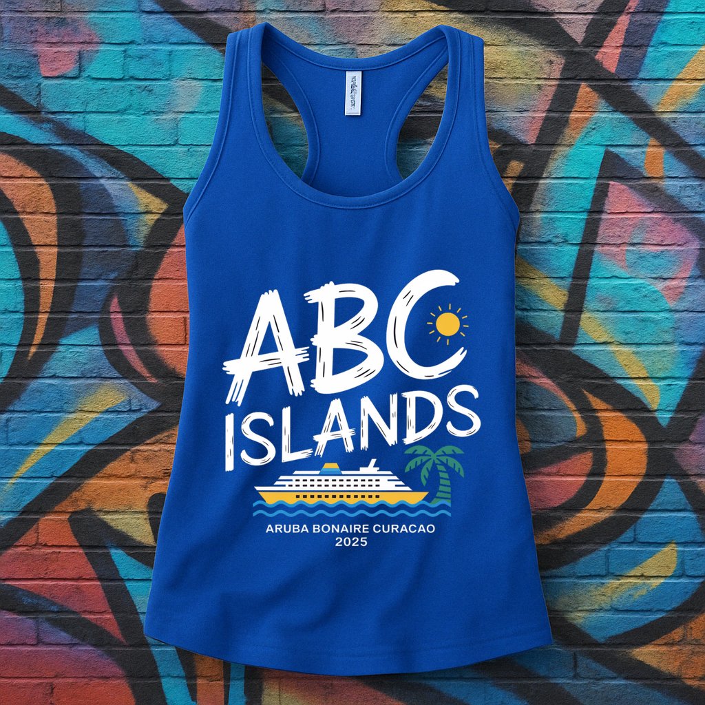 Caribbean Islands Cruise 2025 Vacation Aruba Bonaire Curacao Gift Womens Tank Top