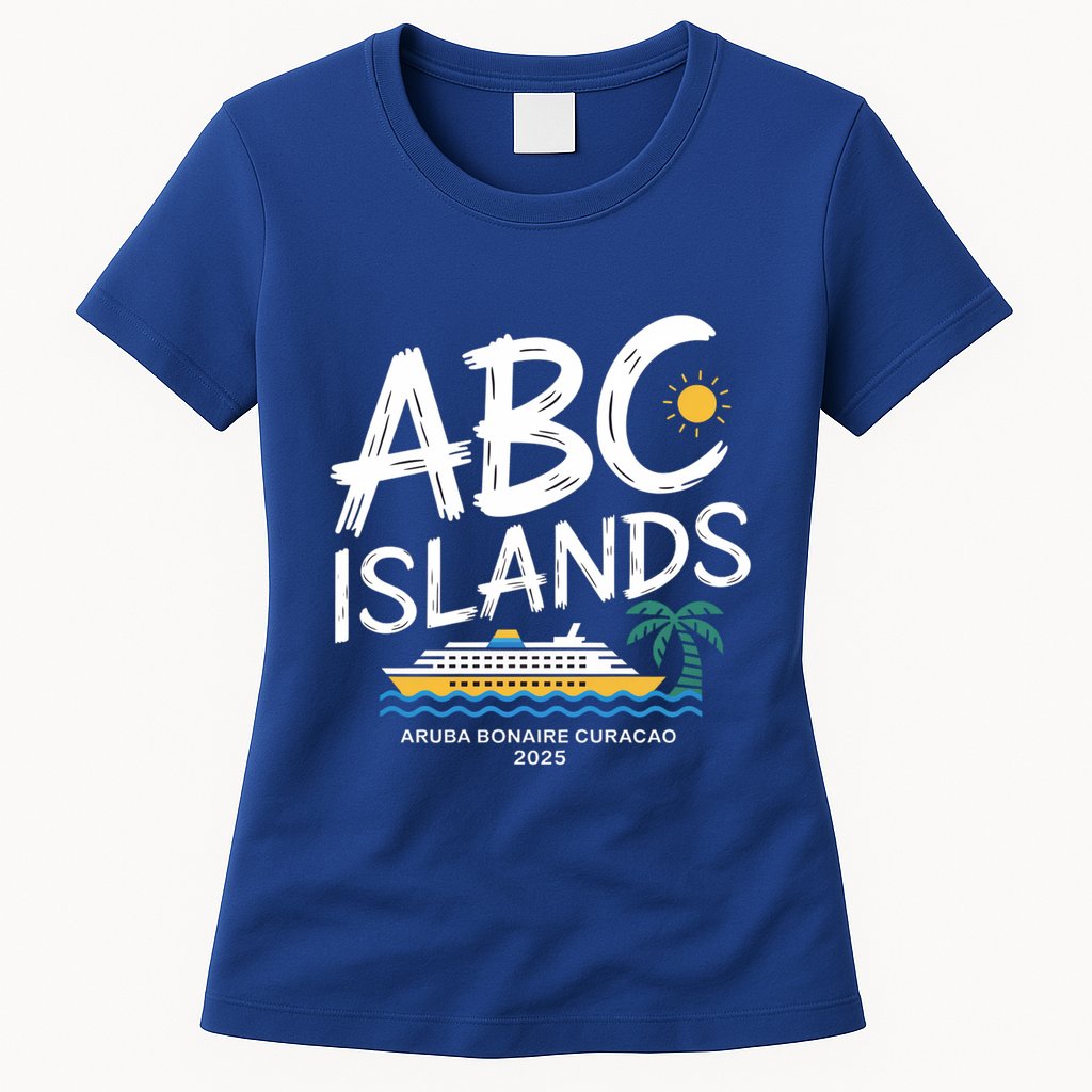 Caribbean Islands Cruise 2025 Vacation Aruba Bonaire Curacao Gift Womens T-Shirt
