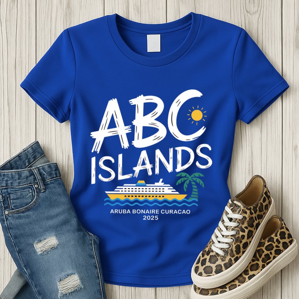 Caribbean Islands Cruise 2025 Vacation Aruba Bonaire Curacao Gift Womens T-Shirt