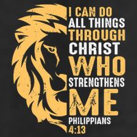 Christian I Can Do All Things Through Christ Lion Faith 11oz C Handle Ceramic Mug