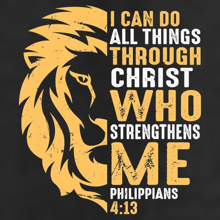 Christian I Can Do All Things Through Christ Lion Faith 11oz C Handle Ceramic Mug