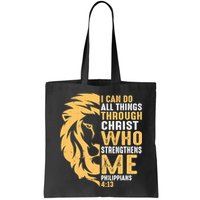 Christian I Can Do All Things Through Christ Lion Faith Bag