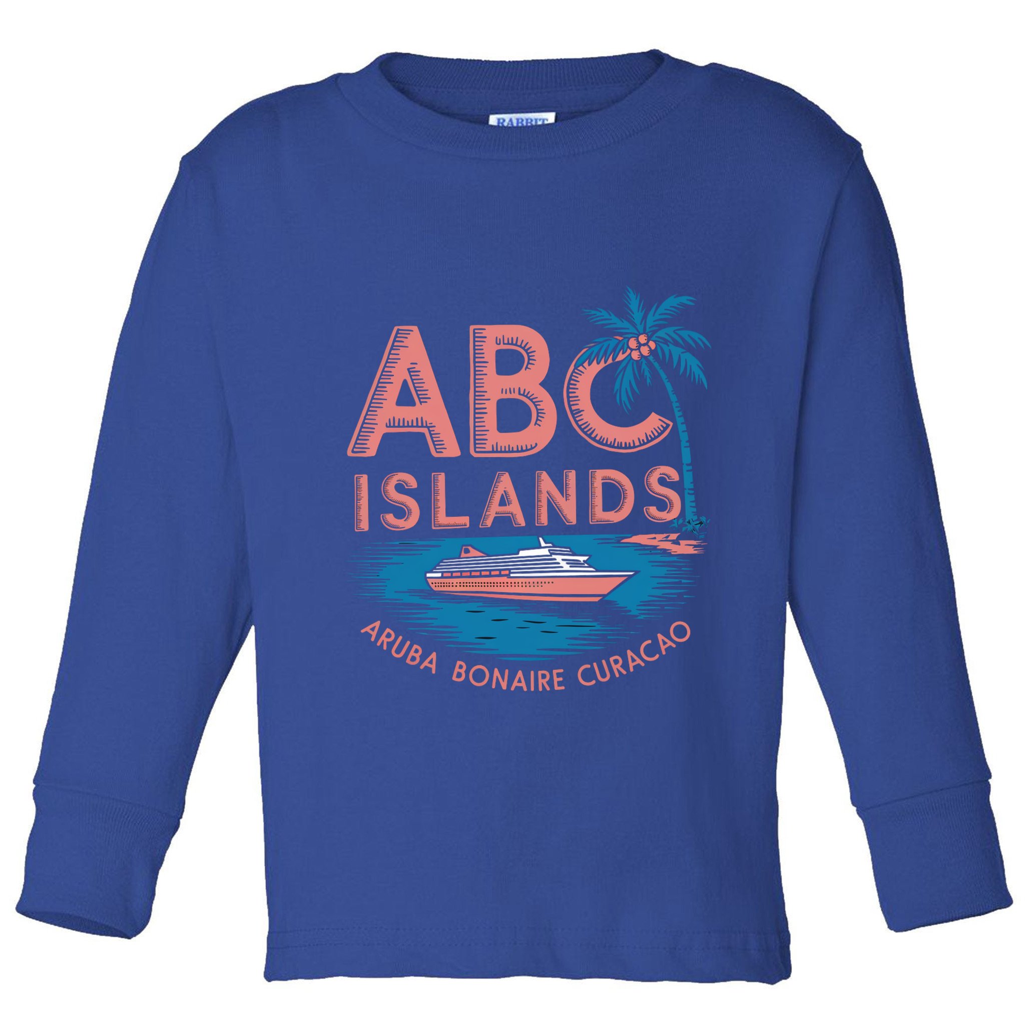 Caribbean Islands Cruise Aruba Bonaire And Curacao Souvenirs Gift Toddler Long Sleeve Shirt