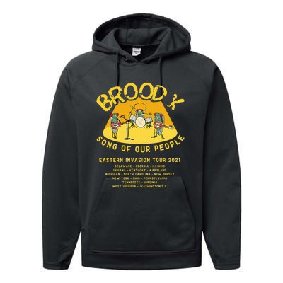 Cicada Invasion Cicada Brood X Cicada Song Performance Fleece Hoodie