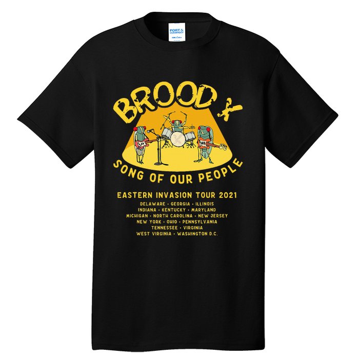 Cicada Invasion Cicada Brood X Cicada Song Tall T-Shirt