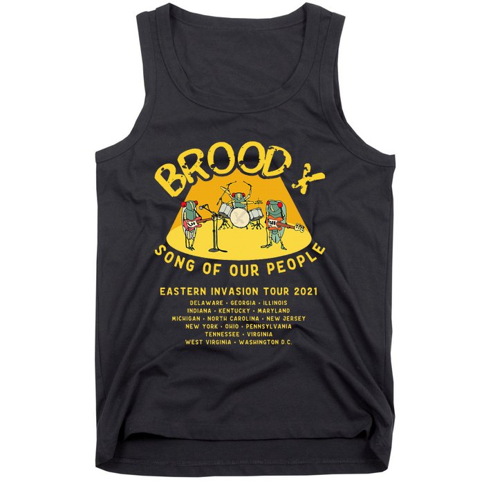 Cicada Invasion Cicada Brood X Cicada Song Tank Top