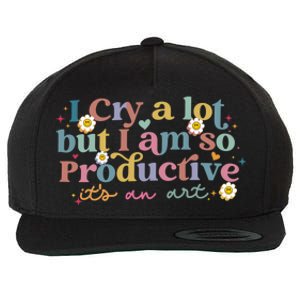 Crying I Cry A Lot But Im So Productive ItS An Art Meaningful Gift Wool Snapback Cap